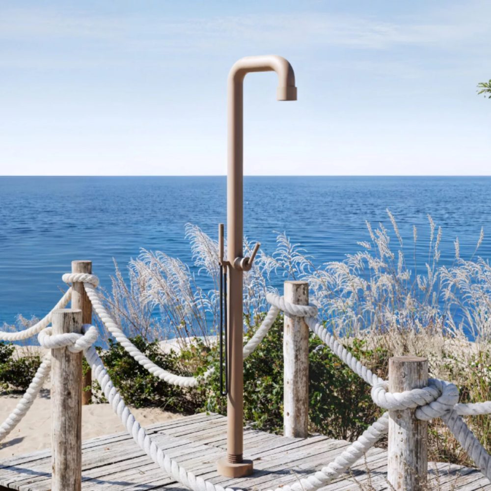 JEE-O Soho Shower 02 Freestanding Indoor & Outdoor Shower Column with Hand Shower – Stainless Steel