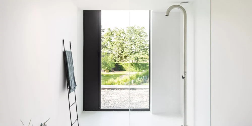 JEE-O Original Shower 01 Freestanding Indoor & Outdoor Shower Column – Stainless Steel