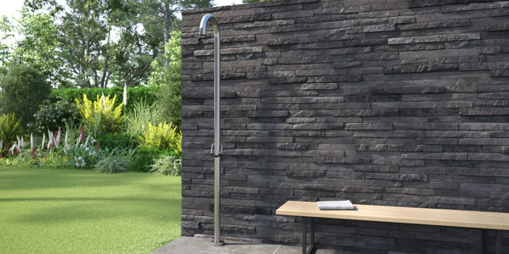 JEE-O Original Shower 01 Freestanding Indoor & Outdoor Shower Column – Stainless Steel