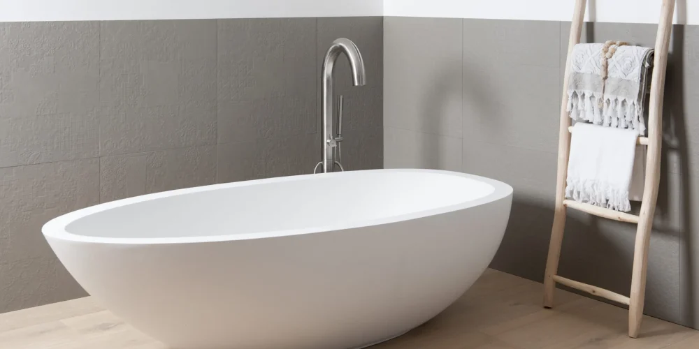 JEE-O Elaine Freestanding Bath – Matte White DADOquartz 194 × 93 cm