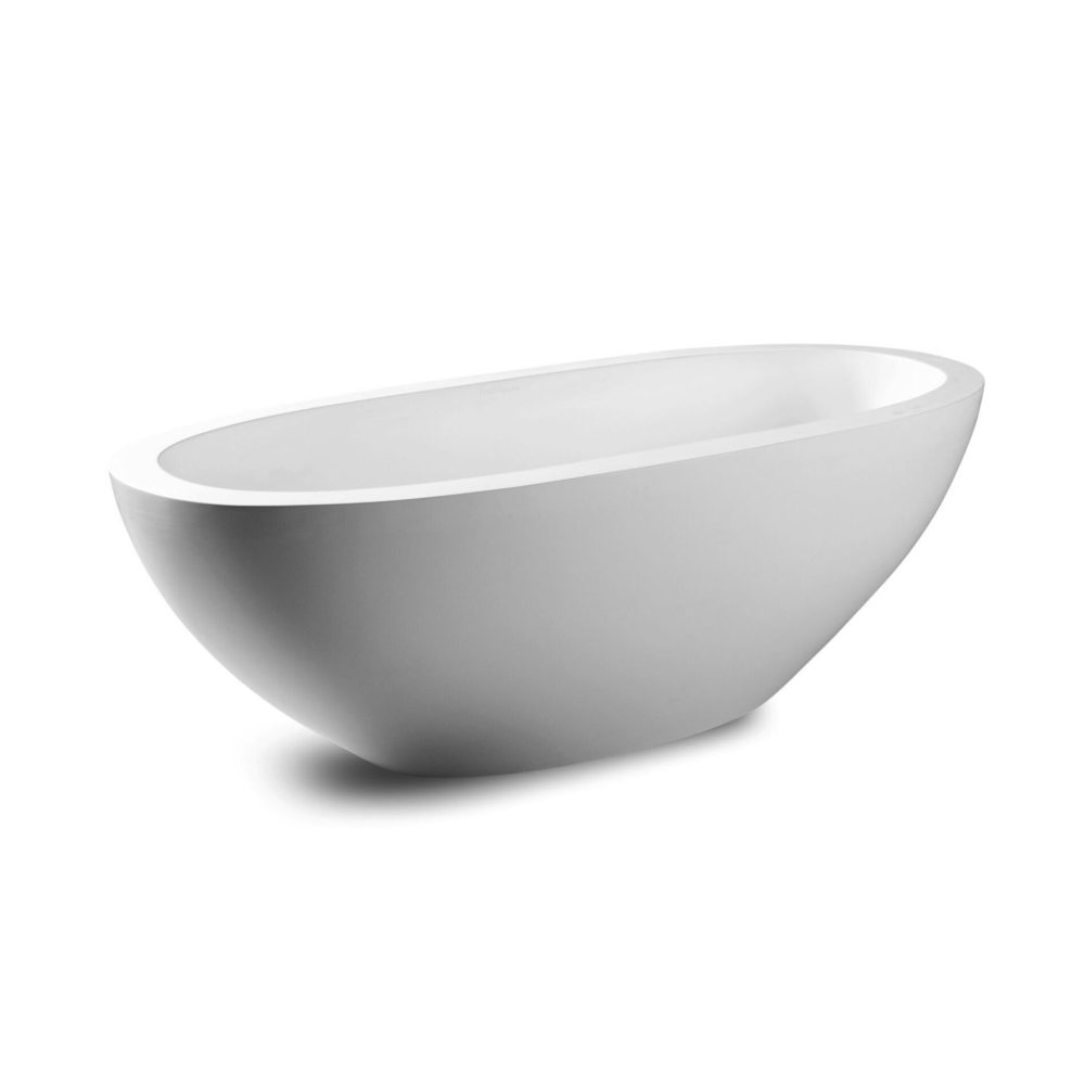 JEE-O Moloko Freestanding Bath – Matte White DADOquartz 177 × 78 cm