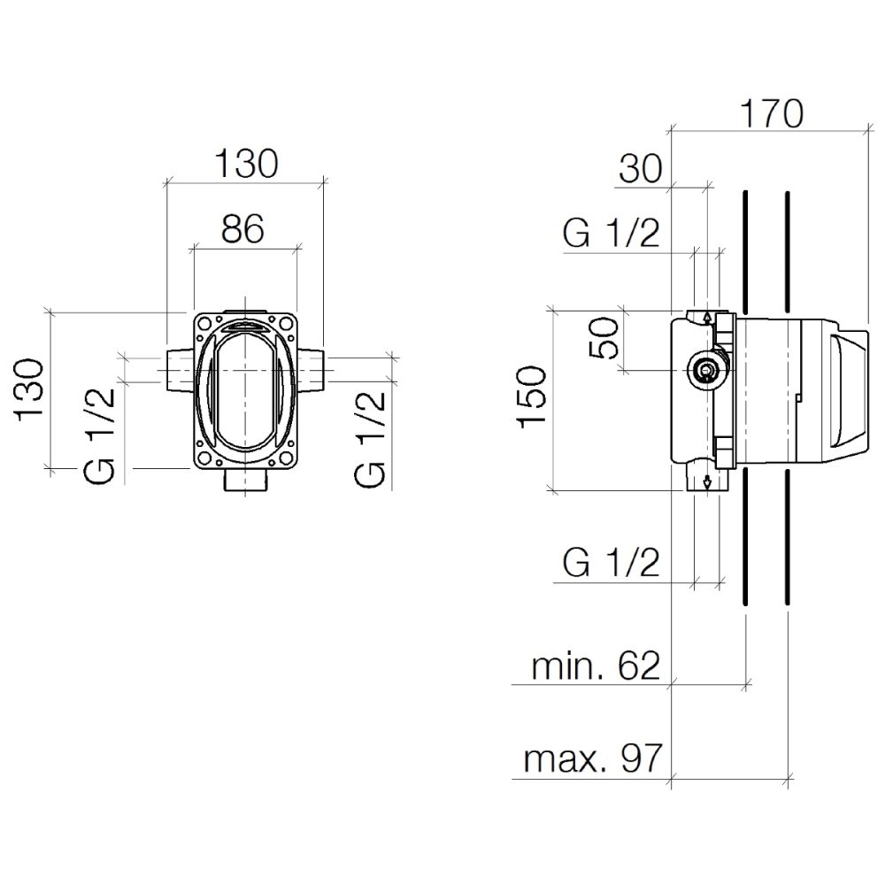 Dornbracht Concealed Single-Lever Mixer Built-In Part 3511597090
