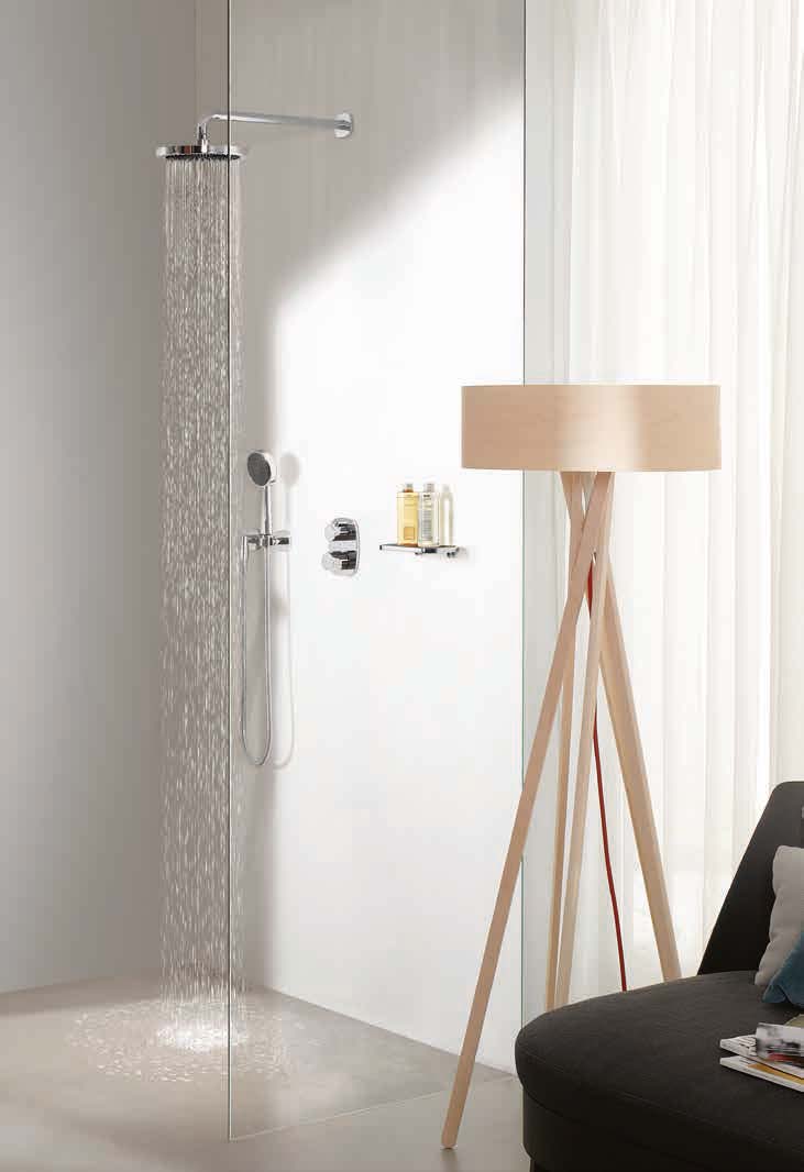 Dornbracht Gentle Concealed Thermostat Trim with Two-Way Volume Control – Chrome