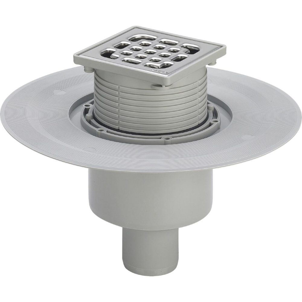 Viega Advantix Bath Drain Model 4926 DN50 Vertical, 100×100mm Stainless Steel
