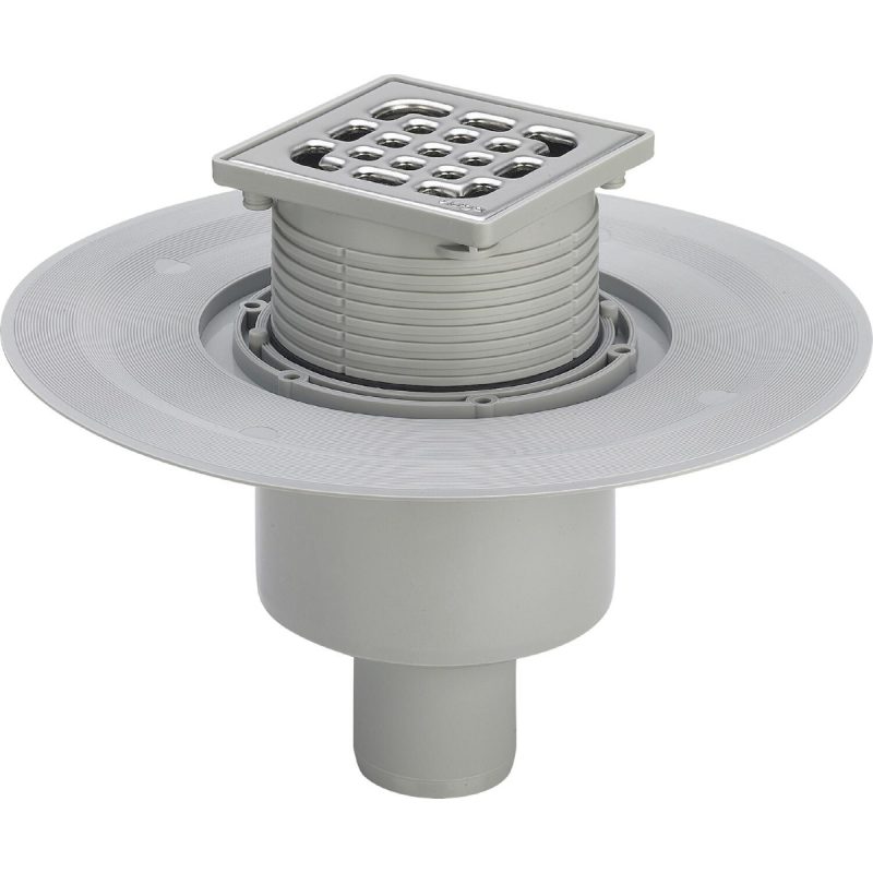 Viega Advantix Bath Drain Model 4926 DN50 Vertical, 100×100mm Stainless Steel