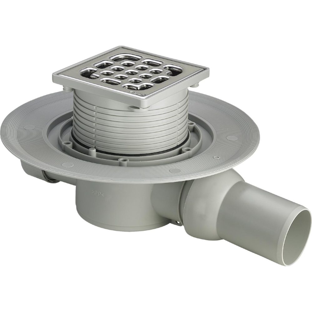 Viega Advantix complete bathroom drain set, for standard installation DN 50 water seal height: 30 mm, stainless steel