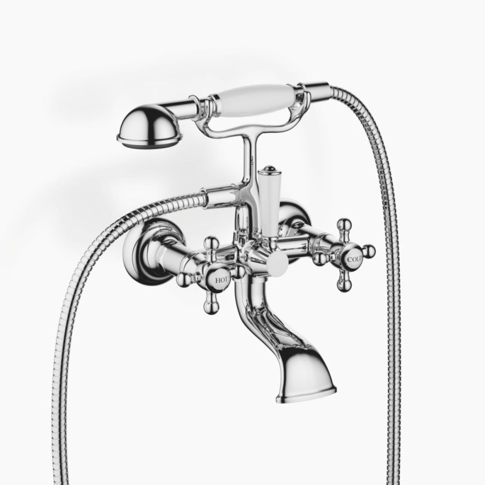 Dornbracht MADISON Bath Mixer for Wall Mounting with Hand Shower Set – Chrome