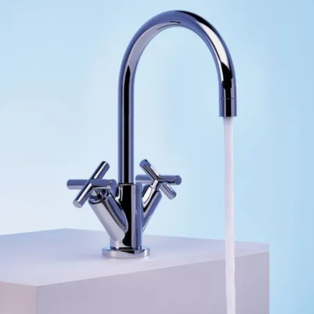Dornbracht TARA Single-Hole Basin Mixer with Pop-Up Waste – Chrome