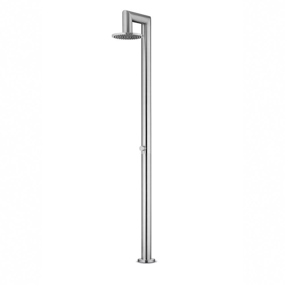 JEE-O Fatline Shower 04 Freestanding Indoor & Outdoor Shower Column – Brushed Stainless Steel
