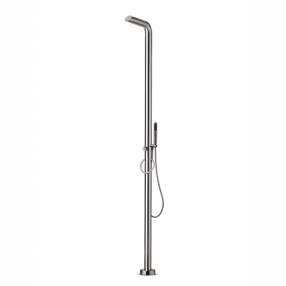JEE-O Pure Shower 02 Freestanding Indoor & Outdoor Shower Column with Hand Shower – Brushed Stainless Steel