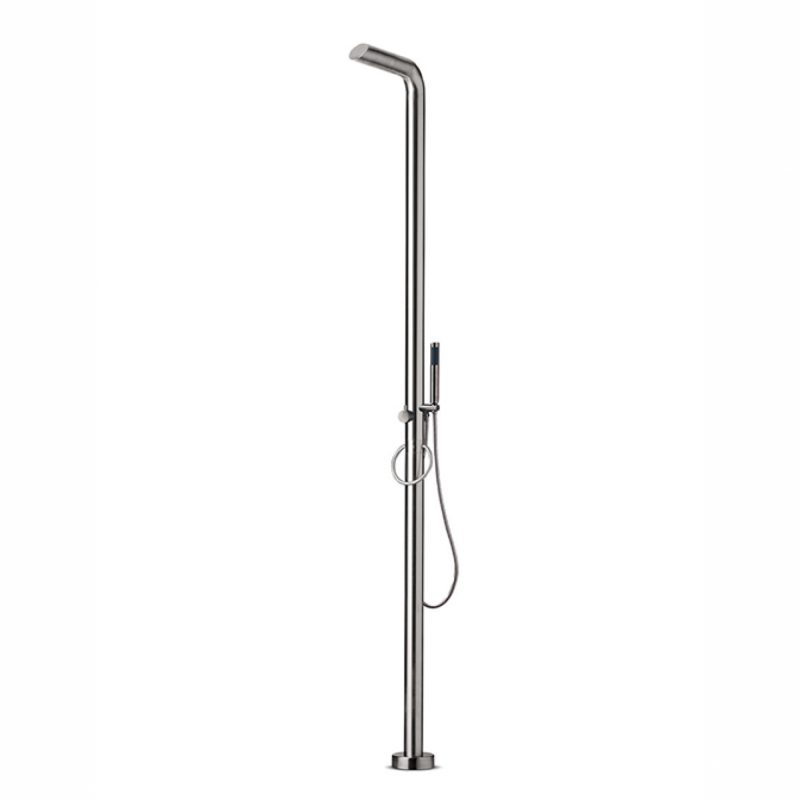 JEE-O Pure Shower 02 Freestanding Indoor & Outdoor Shower Column with Hand Shower – Brushed Stainless Steel