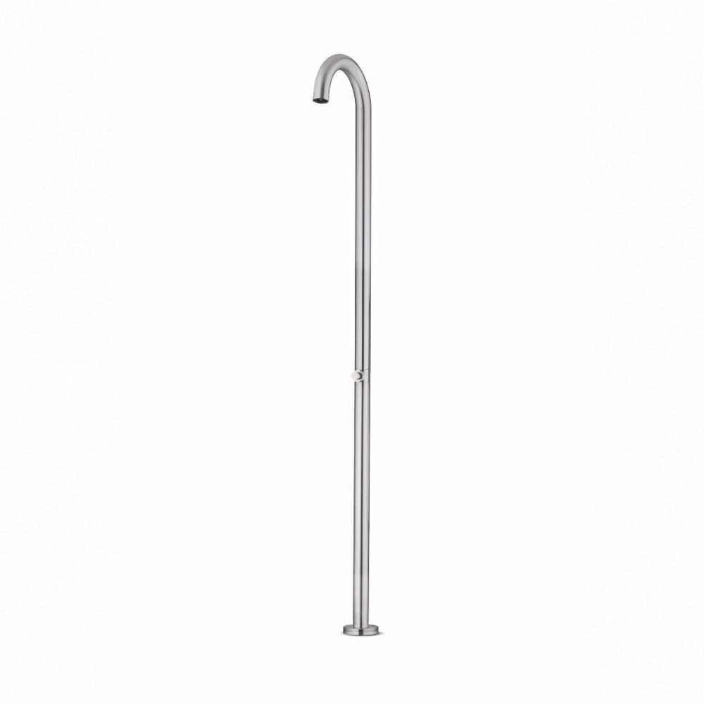 JEE-O Original Shower Push Freestanding Indoor & Outdoor Shower Column – Brushed Stainless Steel