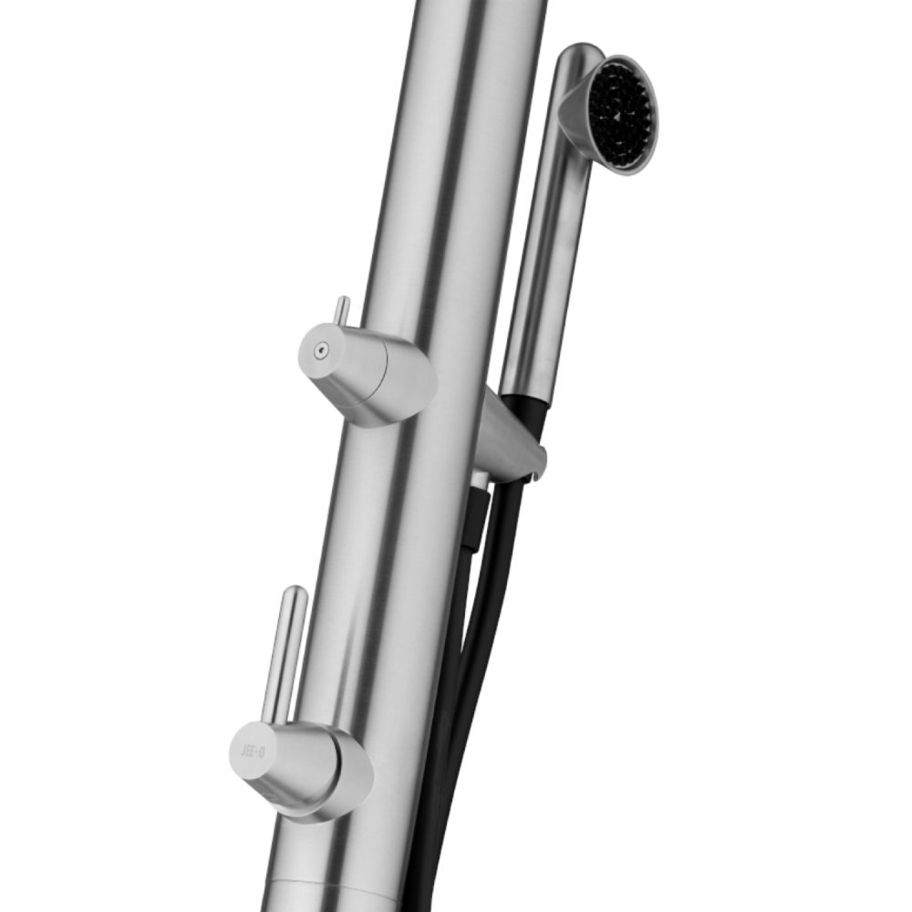JEE-O Cone Shower 02 Freestanding Indoor & Outdoor Shower Column with Hand Shower – Stainless Steel