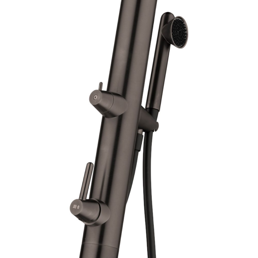 JEE-O Cone Shower 02 Freestanding Indoor & Outdoor Shower Column with Hand Shower – Stainless Steel