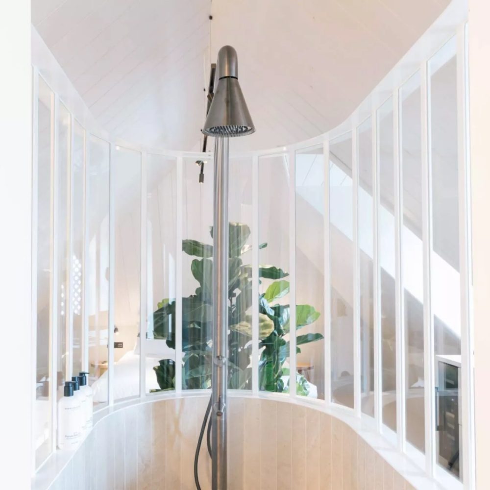 JEE-O Cone Shower 02 Freestanding Indoor & Outdoor Shower Column with Hand Shower – Stainless Steel