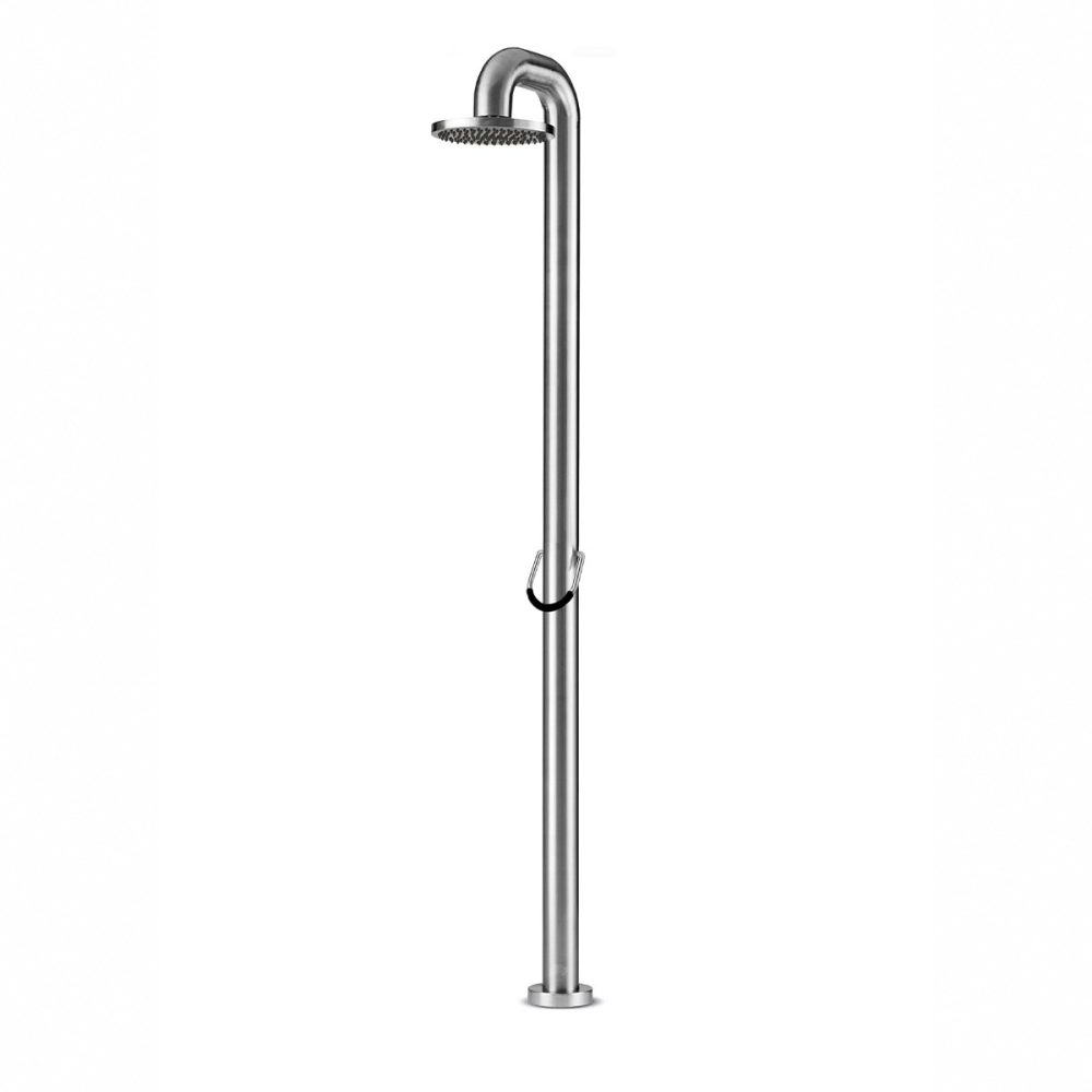 JEE-O Fatline Shower 01 Freestanding Indoor & Outdoor Shower Column – Brushed Stainless Steel