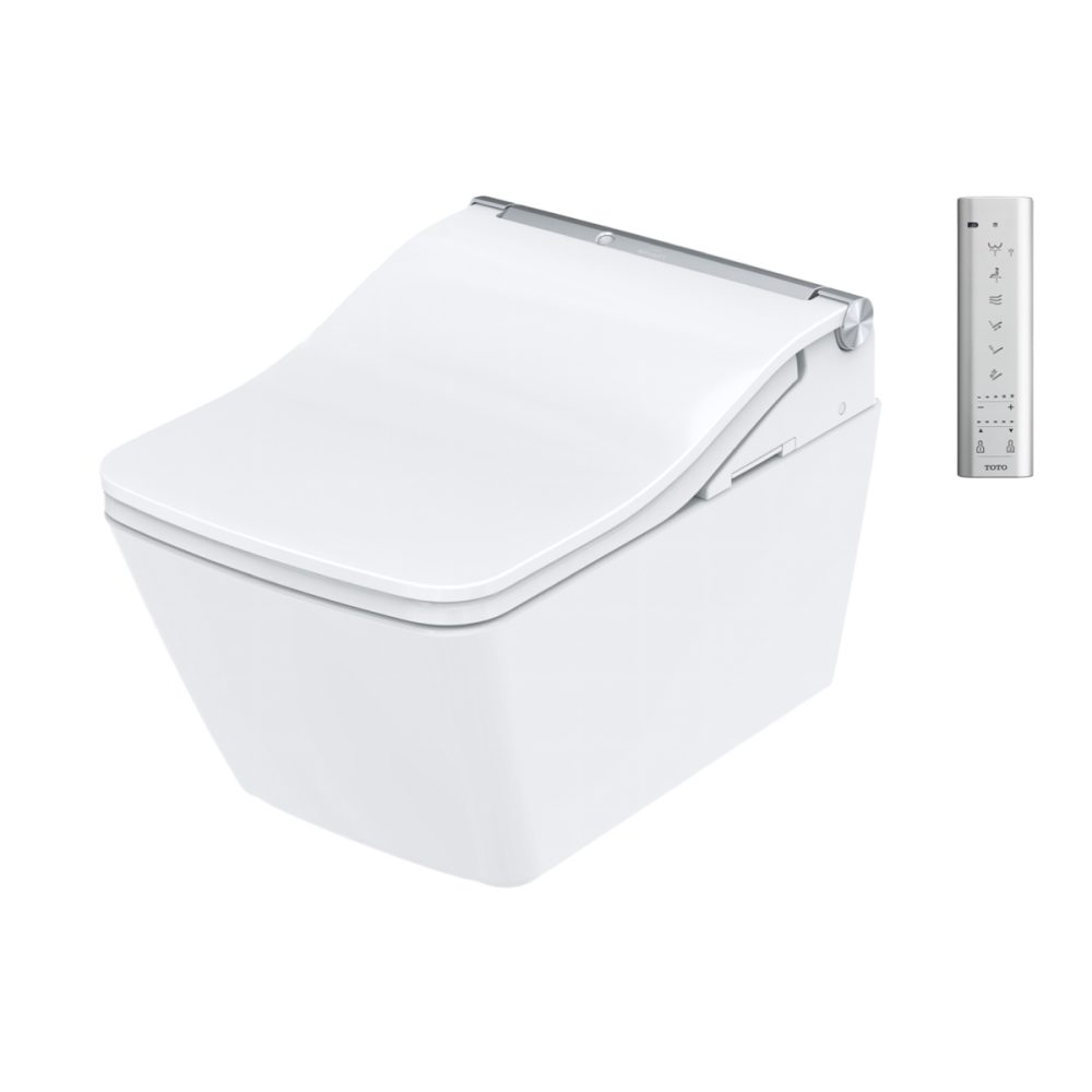 TOTO SW Auto Flush WASHLET™ Set – Seat, Wall Hung WC & Concealed Flush System