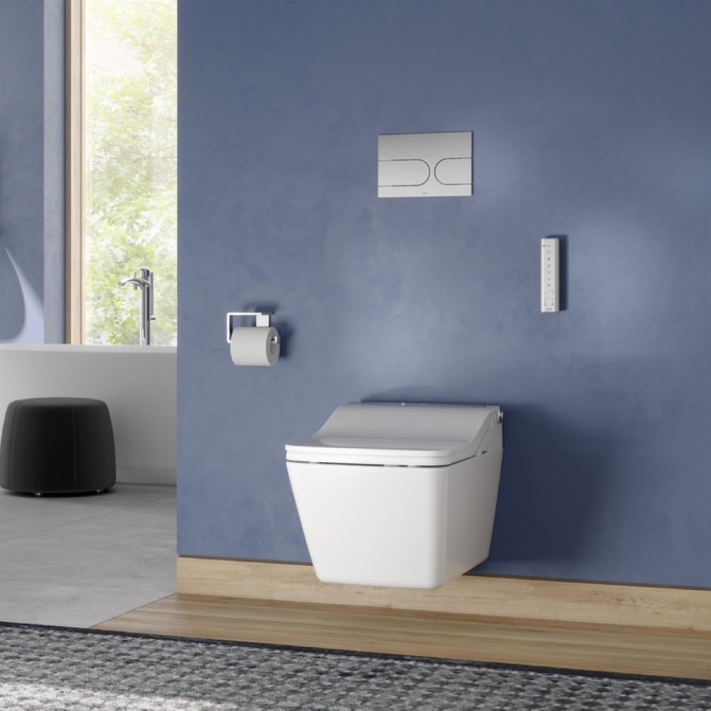 TOTO SW Auto Flush WASHLET™ Set – Seat, Wall Hung WC & Concealed Flush System
