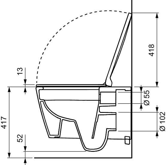 TECEneo Non-Electric Hot&Cold Water Shower Toilet