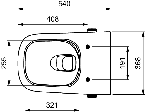 TECEneo Non-Electric Hot&Cold Water Shower Toilet