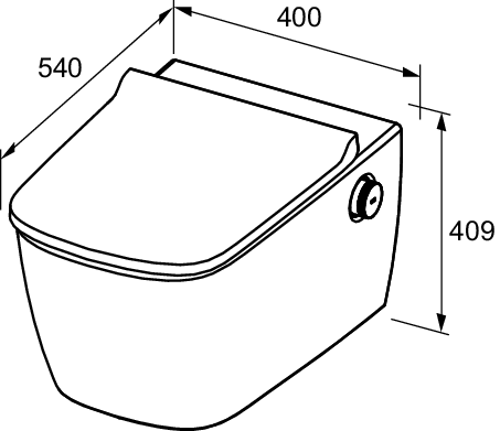 TECEneo Non-Electric Hot&Cold Water Shower Toilet