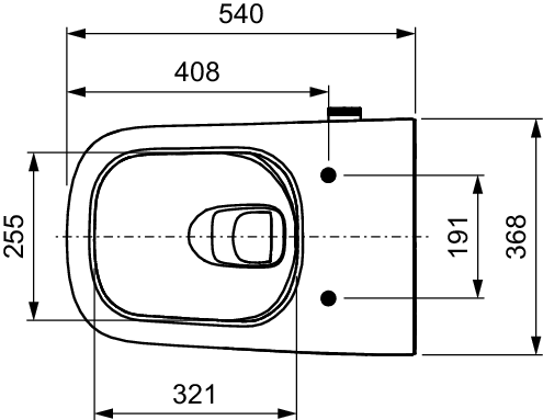 TECEneo Non-Electric Cold Water Shower Toilet